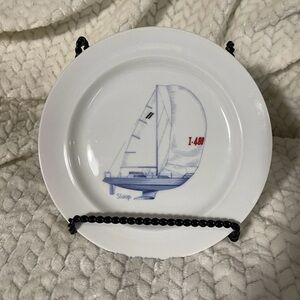 JWK Bavaria Weatern Germany I-480 Sloop collectors plate nautical plate